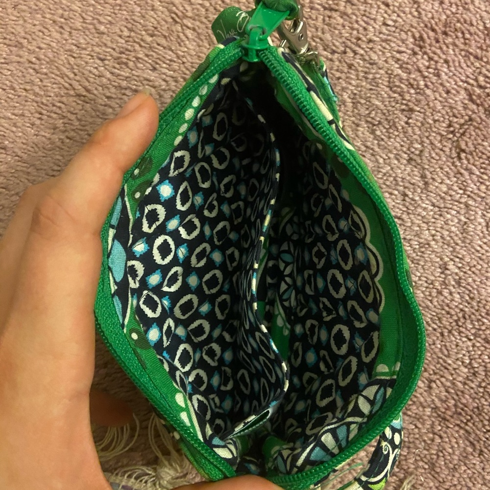 Vera Bradley Green pattern Wallet/mini Purse